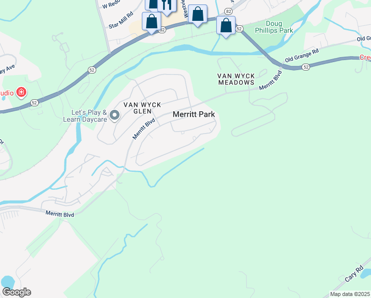 map of restaurants, bars, coffee shops, grocery stores, and more near 848 Huntington Drive in Fishkill