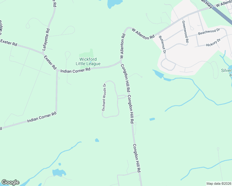 map of restaurants, bars, coffee shops, grocery stores, and more near 52 Orchards Woods in North Kingstown