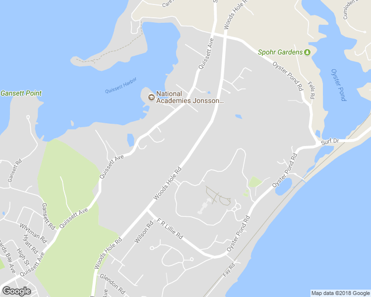 map of restaurants, bars, coffee shops, grocery stores, and more near 331 Woods Hole Road in Falmouth