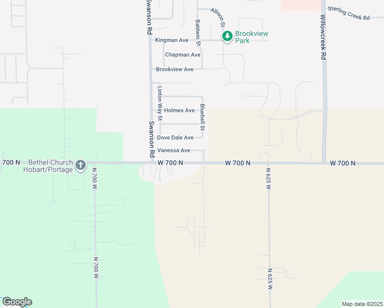 map of restaurants, bars, coffee shops, grocery stores, and more near 5705 Vanessa Avenue in Portage