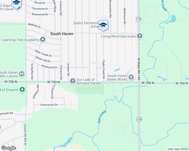 map of restaurants, bars, coffee shops, grocery stores, and more near 701-711 Governor Rd in Valparaiso