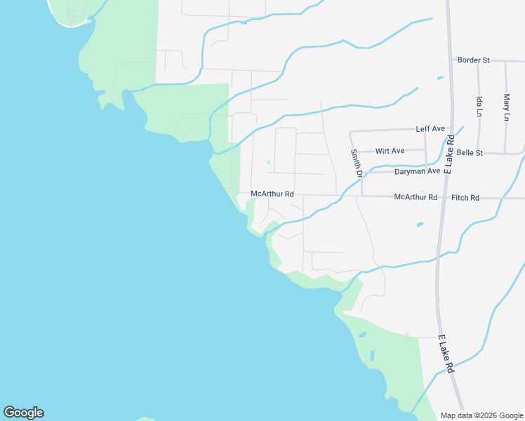 map of restaurants, bars, coffee shops, grocery stores, and more near Maple Way in Jamestown
