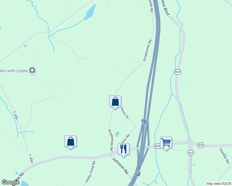 map of restaurants, bars, coffee shops, grocery stores, and more near 92 Grzybowski Road in Scott