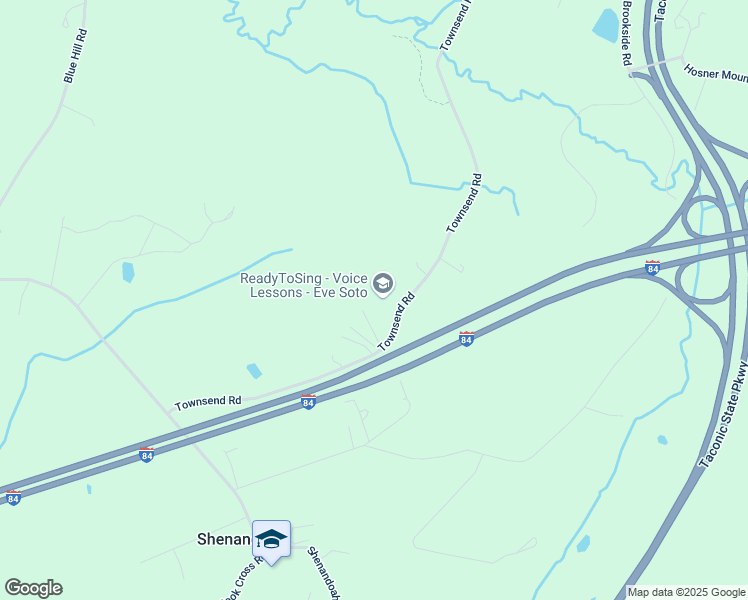 map of restaurants, bars, coffee shops, grocery stores, and more near 126 Townsend Road in Hopewell Junction