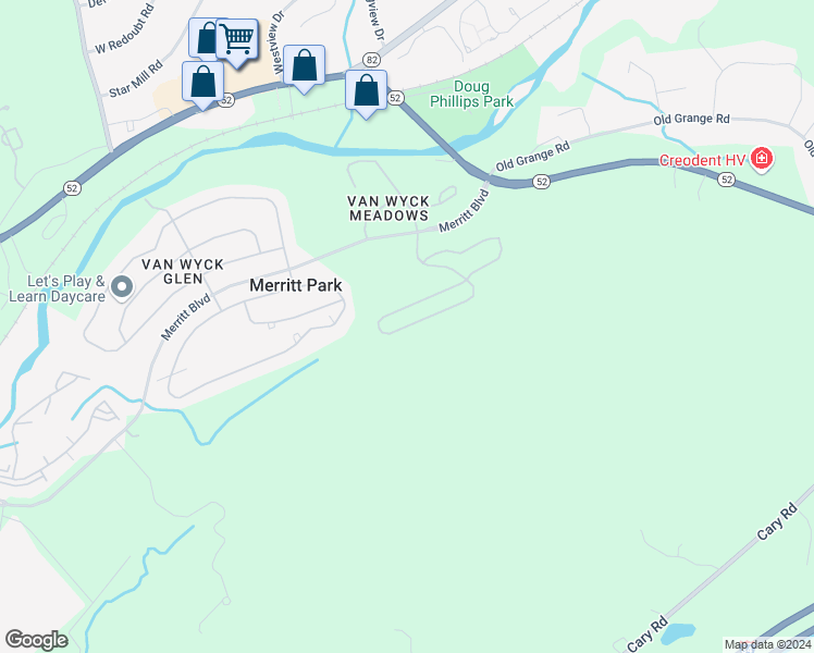 map of restaurants, bars, coffee shops, grocery stores, and more near 3715 Bennington Drive in Fishkill