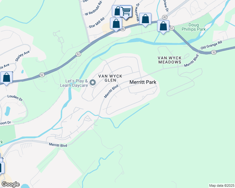 map of restaurants, bars, coffee shops, grocery stores, and more near 705 Huntington Drive in Fishkill
