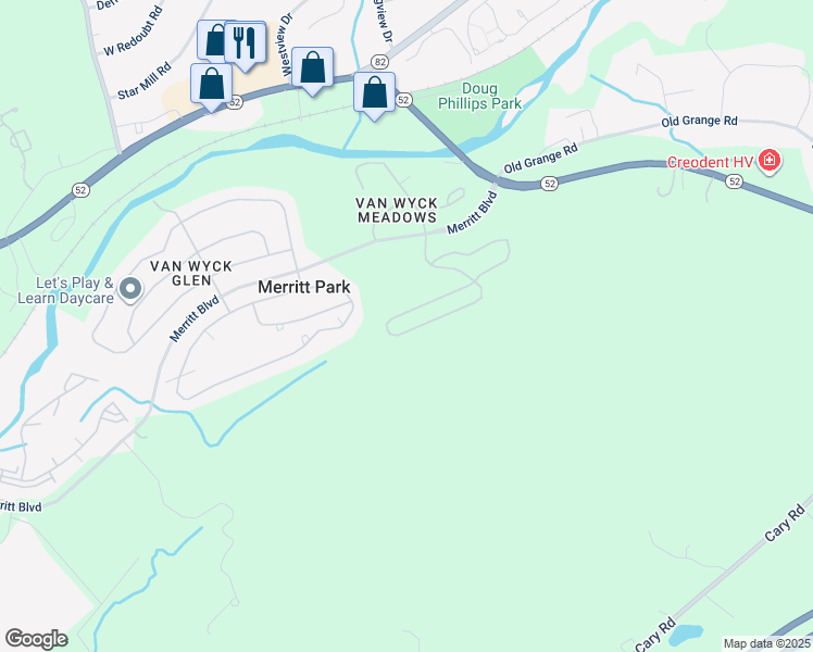 map of restaurants, bars, coffee shops, grocery stores, and more near 3501 Bennington Drive in Fishkill