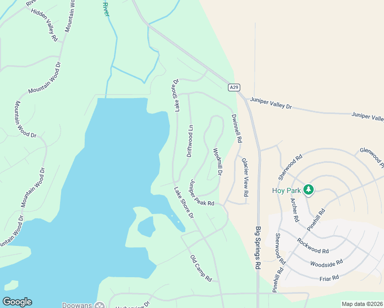 map of restaurants, bars, coffee shops, grocery stores, and more near 15122 Driftwood Lane in Weed