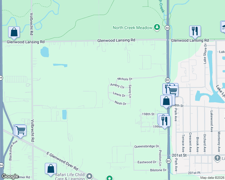 map of restaurants, bars, coffee shops, grocery stores, and more near 2029 Ambry Circle in Lynwood