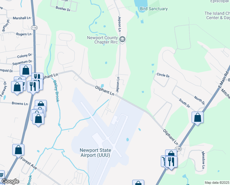 map of restaurants, bars, coffee shops, grocery stores, and more near 774 Jepson Lane in Middletown