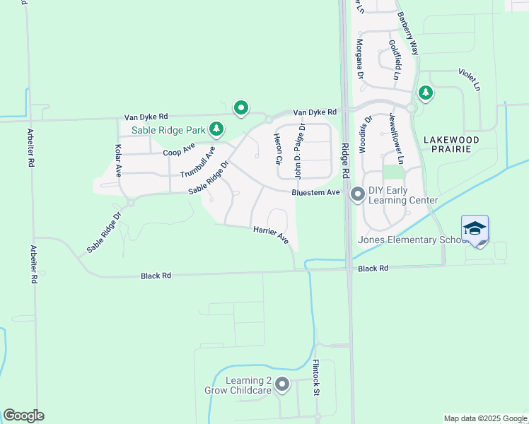 map of restaurants, bars, coffee shops, grocery stores, and more near 950 Bluebell Circle in Joliet
