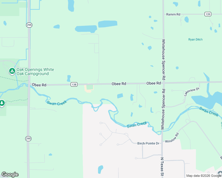 map of restaurants, bars, coffee shops, grocery stores, and more near 11266-11320 Obee Road in Whitehouse