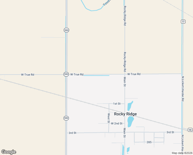 map of restaurants, bars, coffee shops, grocery stores, and more near 14730 West True Road in Graytown