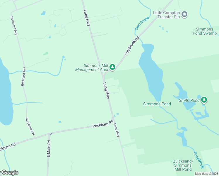 map of restaurants, bars, coffee shops, grocery stores, and more near 202 A Long Highway in Little Compton