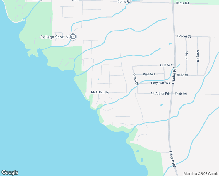 map of restaurants, bars, coffee shops, grocery stores, and more near Corless Rd in Pymatuning Central