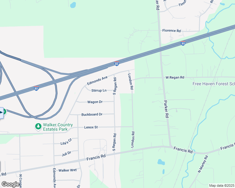map of restaurants, bars, coffee shops, grocery stores, and more near 1620 South Regan Road in New Lenox