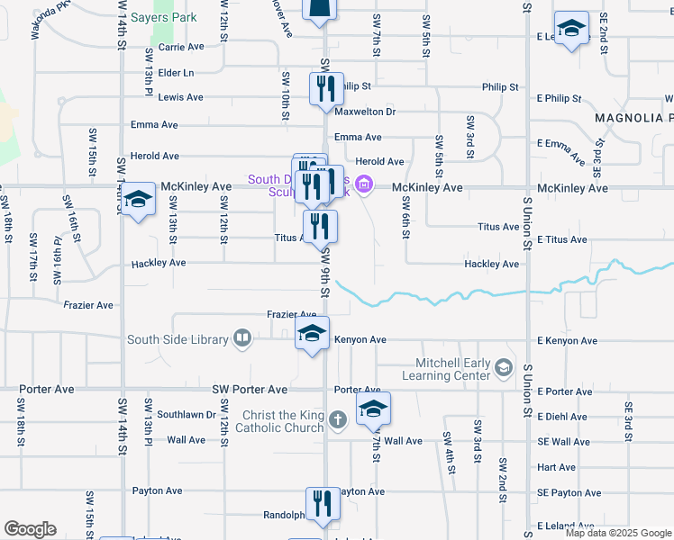 map of restaurants, bars, coffee shops, grocery stores, and more near in 