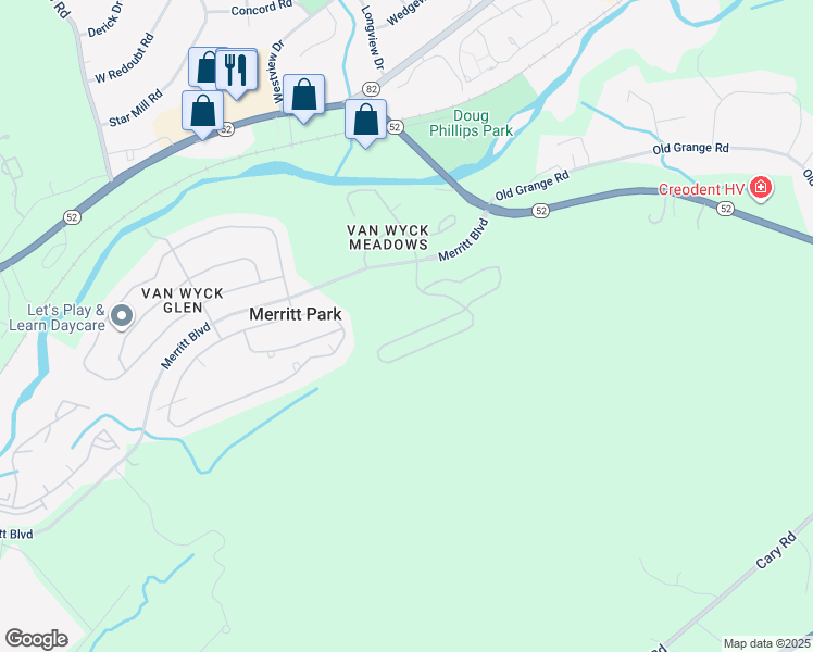 map of restaurants, bars, coffee shops, grocery stores, and more near 2818 Bennington Drive in Fishkill