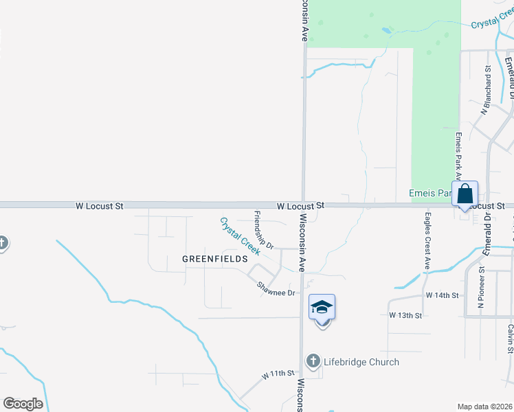 map of restaurants, bars, coffee shops, grocery stores, and more near 5421 West Locust Street in Davenport