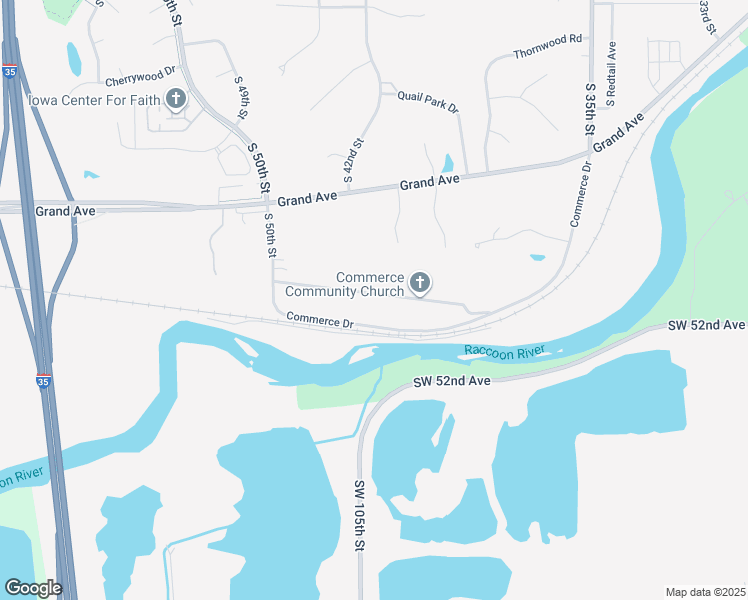 map of restaurants, bars, coffee shops, grocery stores, and more near 4108 High Street in West Des Moines