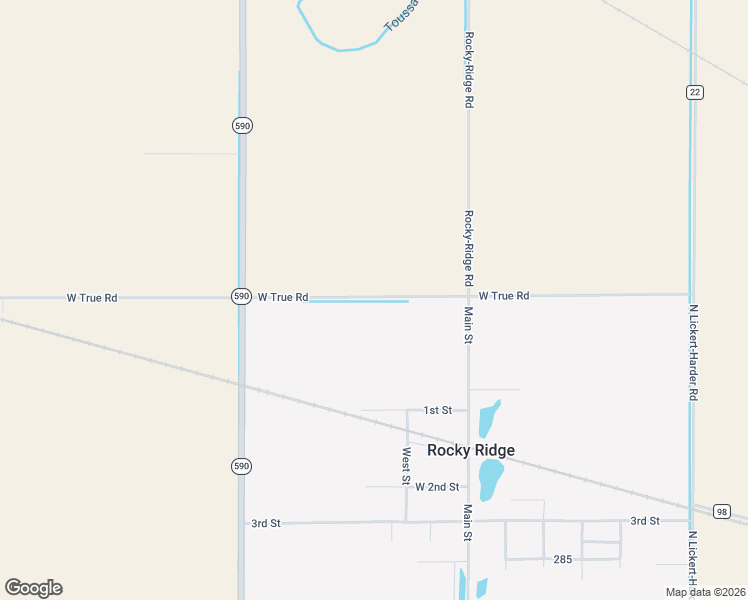 map of restaurants, bars, coffee shops, grocery stores, and more near 14730 West True Road in Graytown