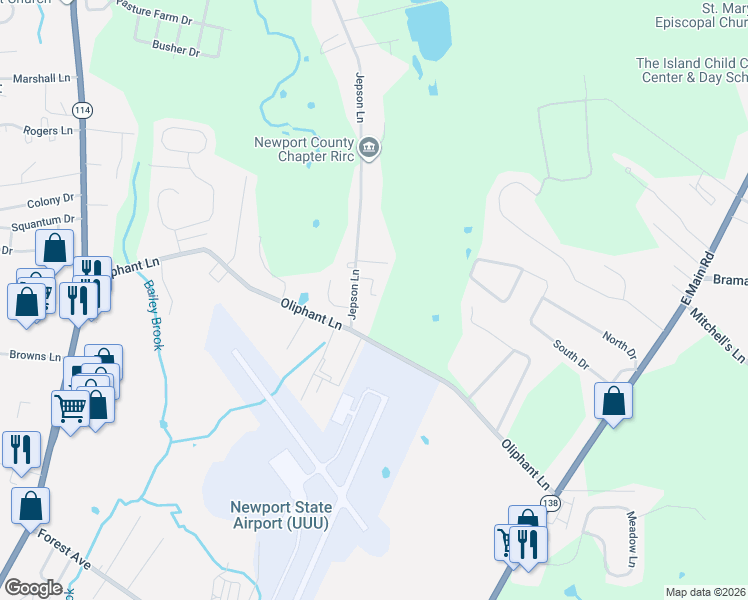 map of restaurants, bars, coffee shops, grocery stores, and more near 750 Jepson Lane in Middletown
