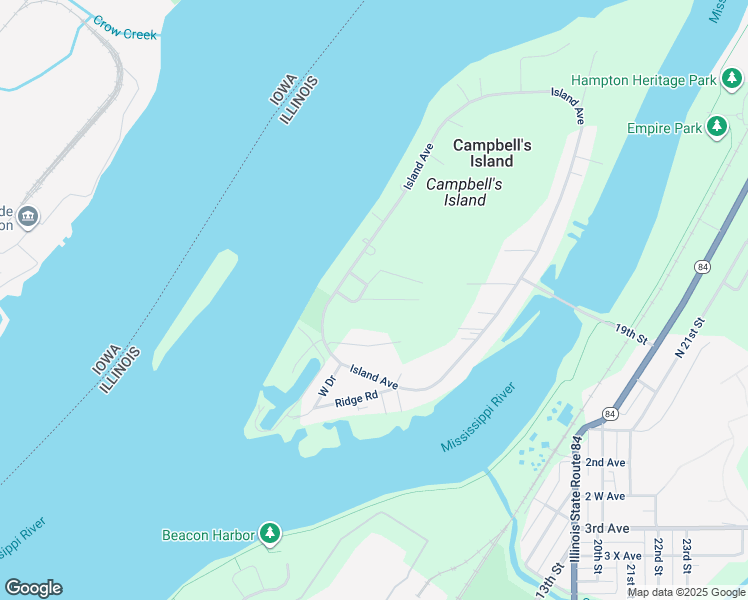 map of restaurants, bars, coffee shops, grocery stores, and more near 424 State Street in East Moline