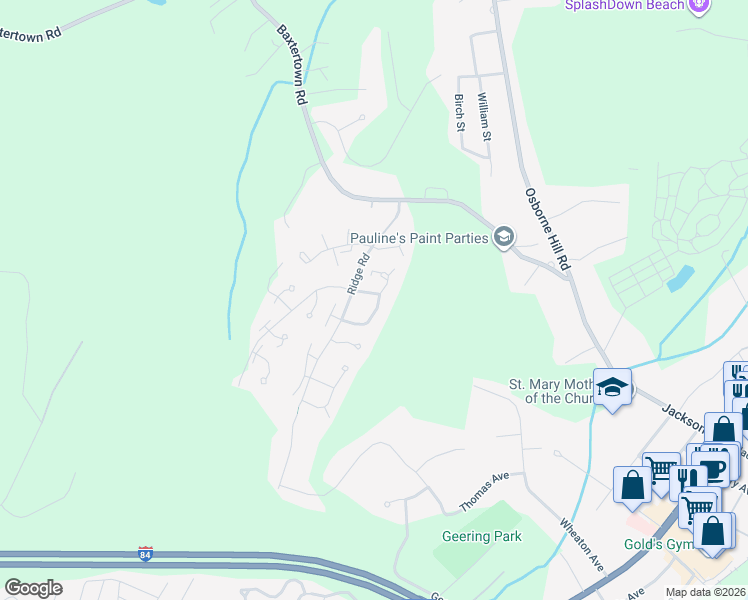map of restaurants, bars, coffee shops, grocery stores, and more near 43 Hilltop Circle in Fishkill