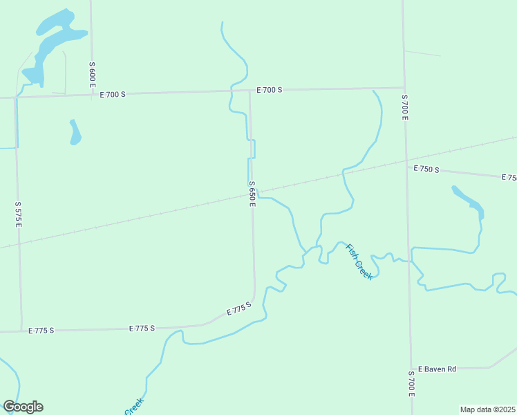 map of restaurants, bars, coffee shops, grocery stores, and more near 7380 South 650 East in Hamilton