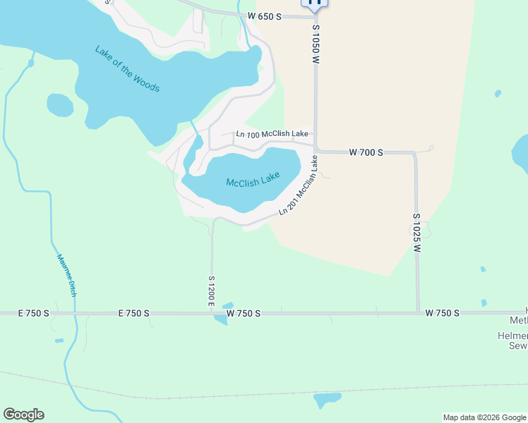 map of restaurants, bars, coffee shops, grocery stores, and more near 25-701 Ln 201 McClish Lake in Wolcottville
