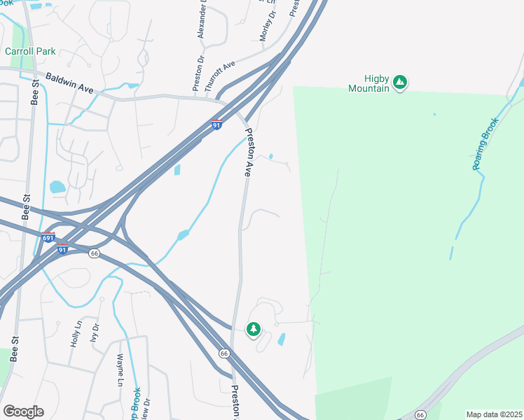 map of restaurants, bars, coffee shops, grocery stores, and more near 42 Patton Drive in Meriden