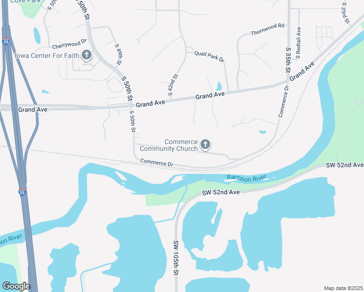 map of restaurants, bars, coffee shops, grocery stores, and more near 4108 High Street in West Des Moines