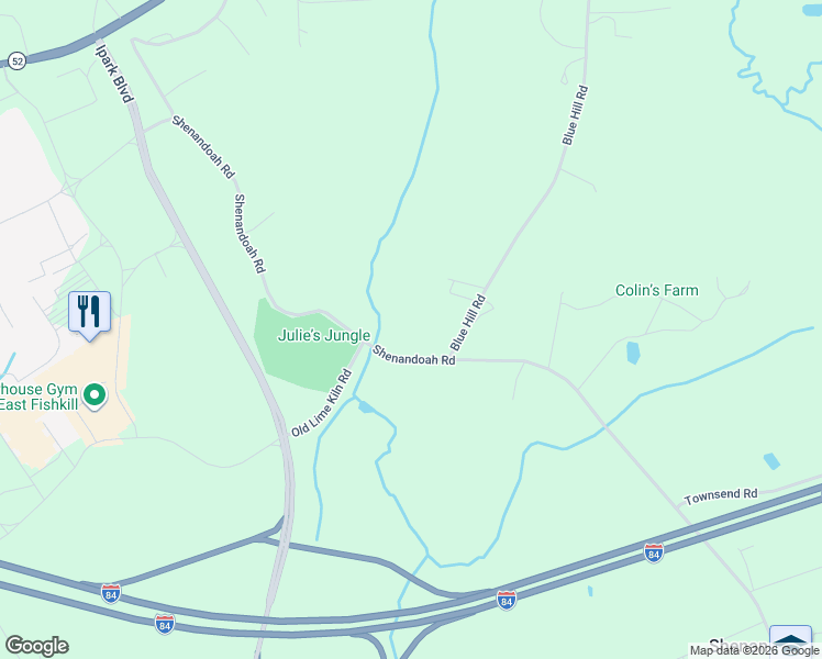 map of restaurants, bars, coffee shops, grocery stores, and more near 289 Shenandoah Road in Hopewell Junction
