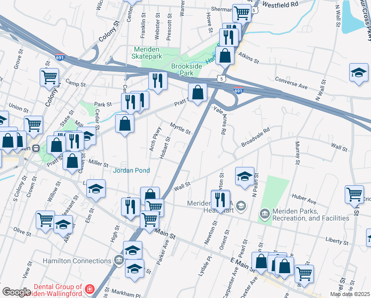 718 Broad Street, Meriden CT Walk Score