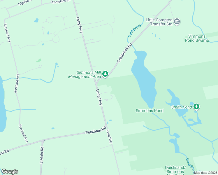 map of restaurants, bars, coffee shops, grocery stores, and more near 202 Long Highway in Little Compton