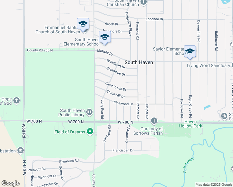 map of restaurants, bars, coffee shops, grocery stores, and more near 387 Stone Hill Drive in Valparaiso