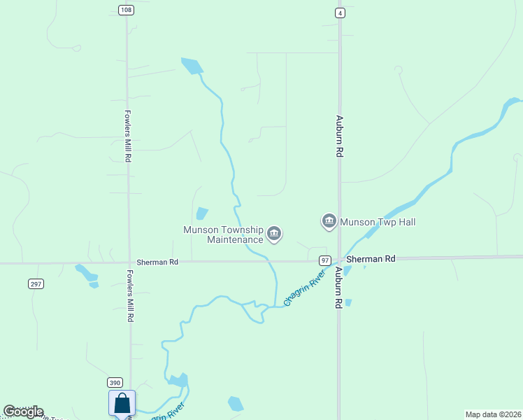 map of restaurants, bars, coffee shops, grocery stores, and more near 12145 Burlington Glen Drive in Chardon