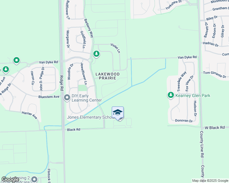 map of restaurants, bars, coffee shops, grocery stores, and more near 7810 Nightshade Lane in Joliet