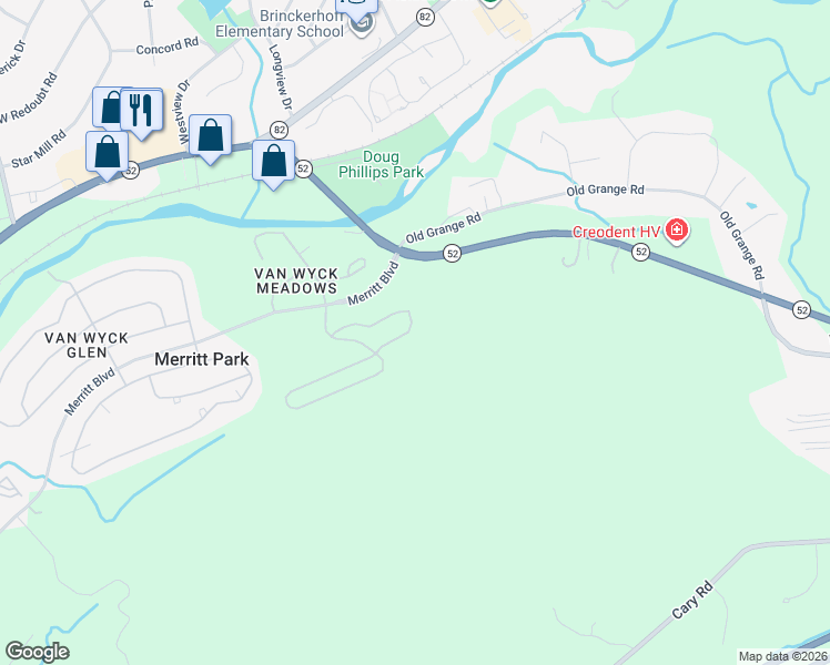map of restaurants, bars, coffee shops, grocery stores, and more near 5100 Teaberry Lane in Fishkill