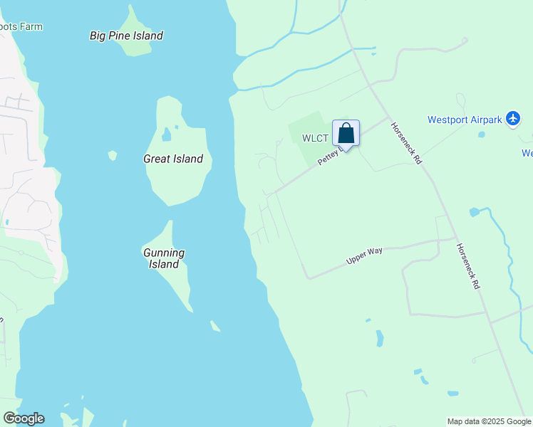 map of restaurants, bars, coffee shops, grocery stores, and more near 110B Pettey Lane in Westport