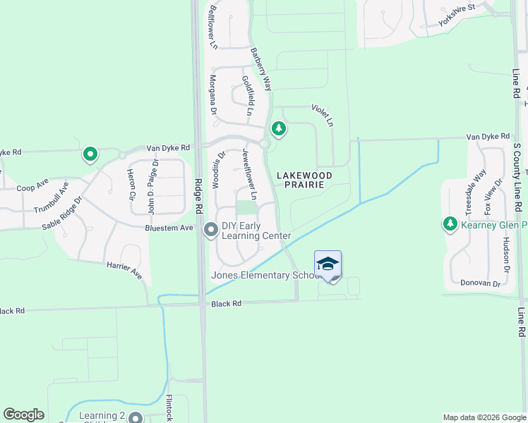 map of restaurants, bars, coffee shops, grocery stores, and more near 1004 Angelica Circle in Joliet