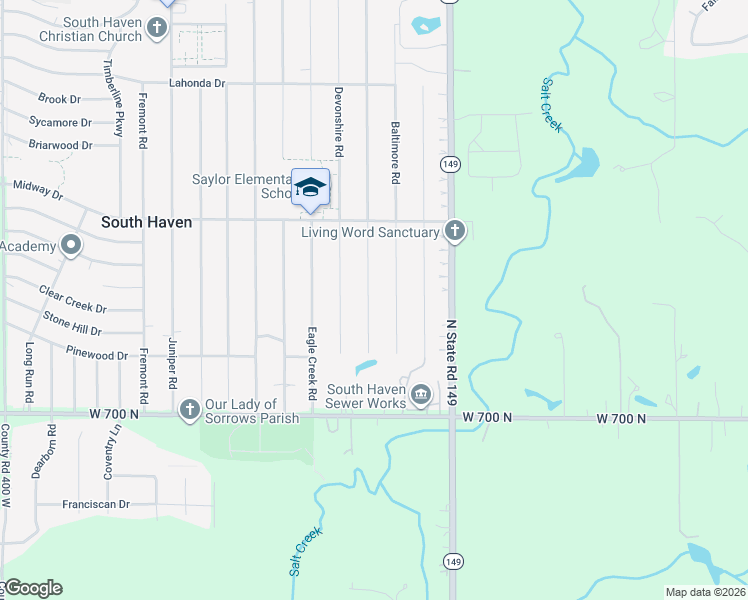 map of restaurants, bars, coffee shops, grocery stores, and more near 721 Capitol Road in Valparaiso