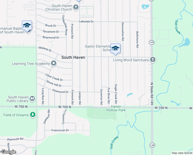 map of restaurants, bars, coffee shops, grocery stores, and more near 723 Heritage Road in Valparaiso