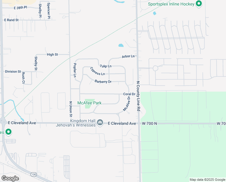map of restaurants, bars, coffee shops, grocery stores, and more near 2836 Coral Drive in Hobart