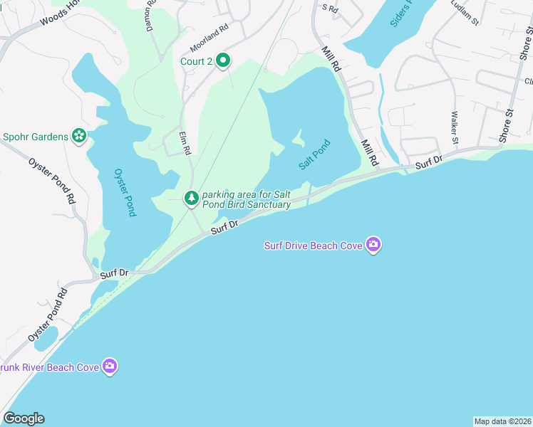 map of restaurants, bars, coffee shops, grocery stores, and more near 410 Surf Drive in Falmouth