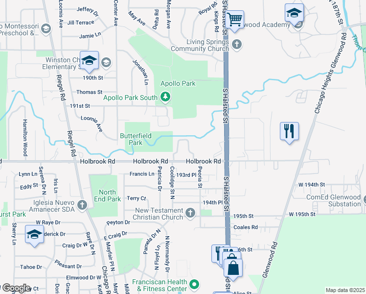 map of restaurants, bars, coffee shops, grocery stores, and more near 940 Holbrook Road in Homewood