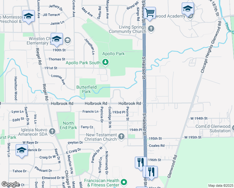 map of restaurants, bars, coffee shops, grocery stores, and more near 940 Holbrook Road in Homewood