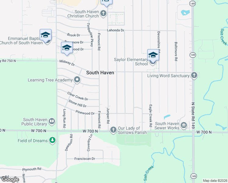 map of restaurants, bars, coffee shops, grocery stores, and more near 712-738 Imperial Road in Valparaiso