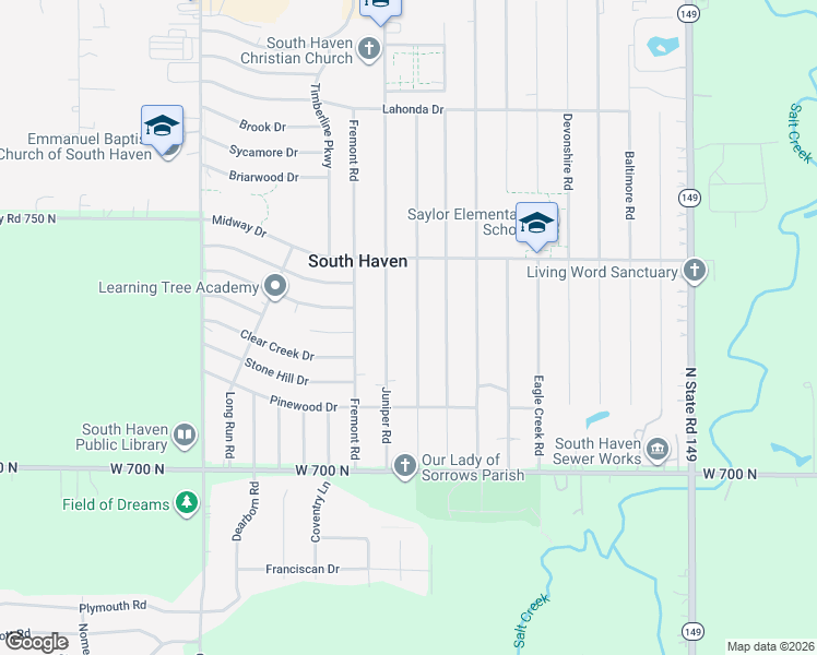 map of restaurants, bars, coffee shops, grocery stores, and more near 712-738 Imperial Road in Valparaiso