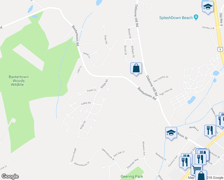 map of restaurants, bars, coffee shops, grocery stores, and more near 41 Aspen Court in Fishkill